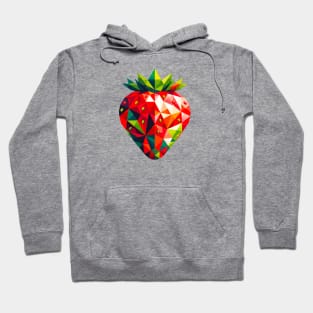 Abstract Geometric Strawberry - Color Design Hoodie